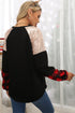 Black Christmas Tree Sequin Long Sleeve Top